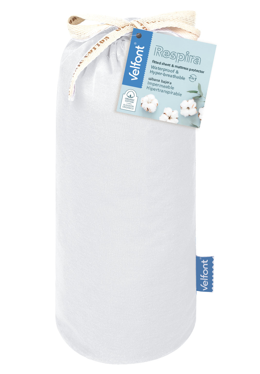 Velfont Respira Waterproof Fitted Sheet